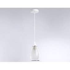 Светильник Ambrella light TR3534 WH/CL/FR белый/прозрачный/белый матовый E27 max 40W D120*800