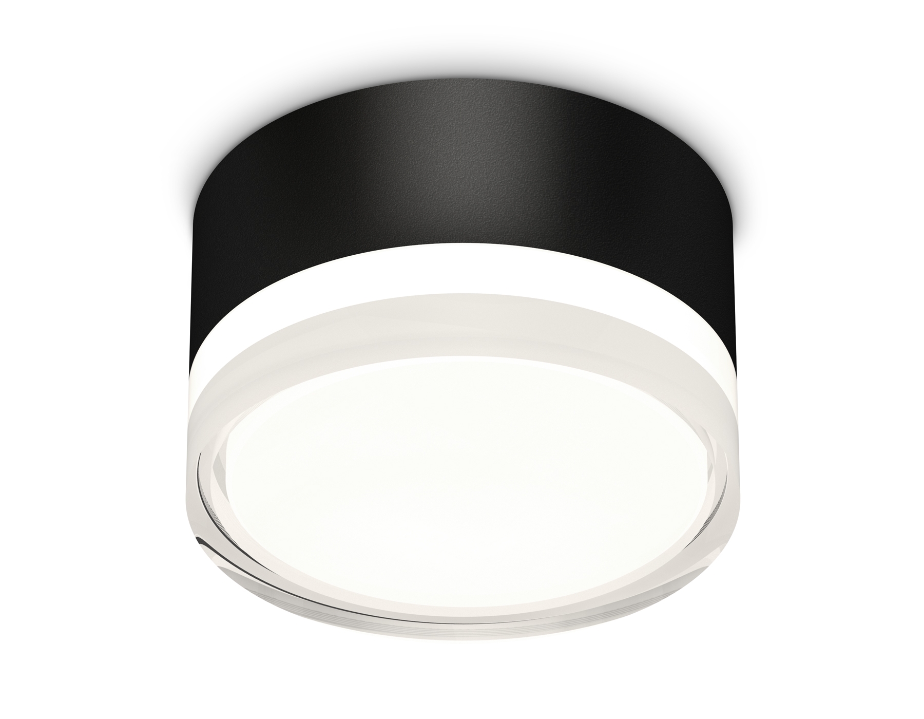 Светильник Ambrella Light XS8102023 SBK/FR/CL черный песок/белый матовый/прозрачный GX53 (C8102, N8399)