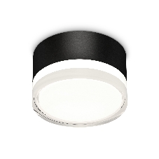 Светильник Ambrella Light XS8102023 SBK/FR/CL черный песок/белый матовый/прозрачный GX53 (C8102, N8399)