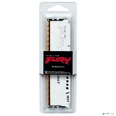 Оперативная память Kingston Fury Beast Expo, DDR5, 16Gb (1x16 GB), 6400 MHz, CL32, DIMM, радиатор, белый