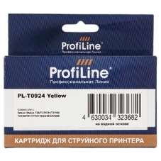 Чернила PL-T0634/T0734/T0924/T1284 для принтеров Epson Yellow C67/C79/C87/C91/CX3700/CX4100/CX4300/CX4700/CX3900/CX3905/CX4900/TX106/TX109/TX117/TX119/T26/T27 S22/SX125/SX130/SX420W/SX425W/Office BX305F/BX305FW пигментные 250 мл ProfiLine