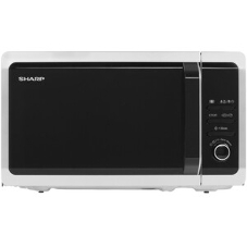 Микроволновая печь Sharp R-2852RSL серебристый, 20 л, 800 Вт, переключатели - кнопки, поворотный механизм