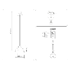 Светильник Ambrella light TR83133 LW/FR светлое дерево/белый матовый E27 max 40W D180*1040