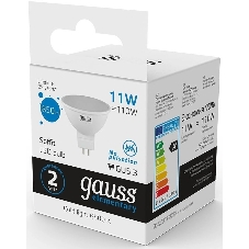Лампа светодиодная Gauss Elementary MR16 11Вт 6500К GU5.3 850лм