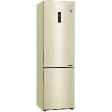 Холодильник LG GA-B509CESL бежевый глянцевый двухкамерный 277/107л морозилка снизу, No Frost