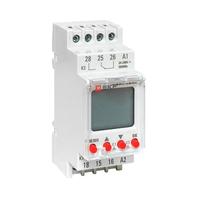 Таймер электронный двухканальный ТЭ-80 24-230В EKF