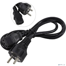 Кабель питания ExeGate Power PC-1P (Евровилка Schuko->С13) VDE-250V-3*0.75-CU, 10A, черный, 1.0м