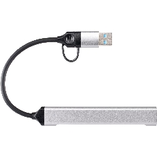 USB-концентратор VCOM DH297, USB 3.0/USB Type-C, USB/SD/TF, USB