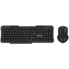 Комплект клавиатура+мышь Defender Jakarta C-805 беспроводной, USB, 1600 DPI, чёрный