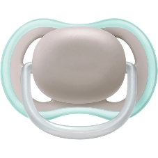 Пустышка Philips Avent ultra air, бежевый/синий, без рисунка, 18 мес+, 2 шт, нейтральная
