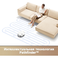 Робот-пылесос Trouver E20s Pro белый, 3200 мAч Li-Ion, уборка влажная/сухая, пылесборник контейнер 0.32 л