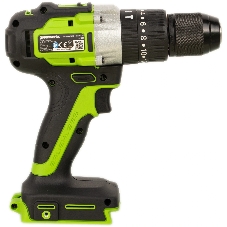 Дрель-шуруповерт GREENWORKS GD24DD60, 24 В, 0 Ач, 60 Нм, бесщеточный, ударный