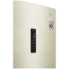 Холодильник LG GA-B509CESL бежевый глянцевый двухкамерный 277/107л морозилка снизу, No Frost