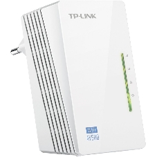 Сетевое оборудование TP-Link TL-WPA4220 300Mbps Wireless AV500 Powerline Extender, 500Mbps Powerline Datarate, 2 10/100Mbps Fast Ethernet ports, HomePlug AV, Plug and Play, WiFi Clone, Single Pack