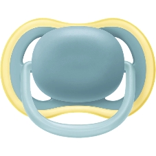 Пустышка Philips Avent ultra air, бежевый/синий, без рисунка, 18 мес+, 2 шт, нейтральная