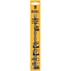 Бур по бетону Denzel двойная спираль, Cobalt W-tip, 10x160 мм, SDS PLUS