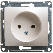 Механизм розетки 1-м СП Glossa 16А IP20 без заземл. перламутр SchE GSL000641