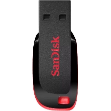 Флешка USB SanDisk Cruzer Blade (SDCZ50-128G-B35), 128Gb, USB 2.0, Type-A, R/W 16/4, черный