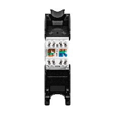 Модуль-вставка Keystone Jack RJ-45 ExeGate KJ-8P8C-U-C6A-180-TL (Кат.6A, неэкранированная, 180 градусов, IDC Toolless (без инструмента))