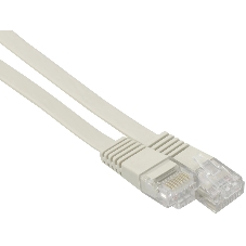 Патч-корд Buro BU-5E-FLAT-1M-G cat.5E molded 1м серый RJ-45 (m)-RJ-45 (m)
