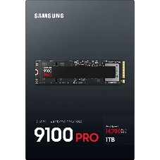 Накопитель SSD 1Tb Samsung 9100 PRO, M.2, PCI-E 5.0 x4, TLC 3D NAND [R/W - 14800/13400 Mb/s]