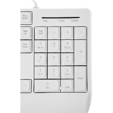 Клавиатура проводная Defender Atom HB-546, USB, белый
