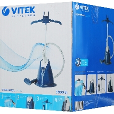 Отпариватель Vitek VT-2437 синий, 1800 Вт, 46 г/мин, 1700 мл