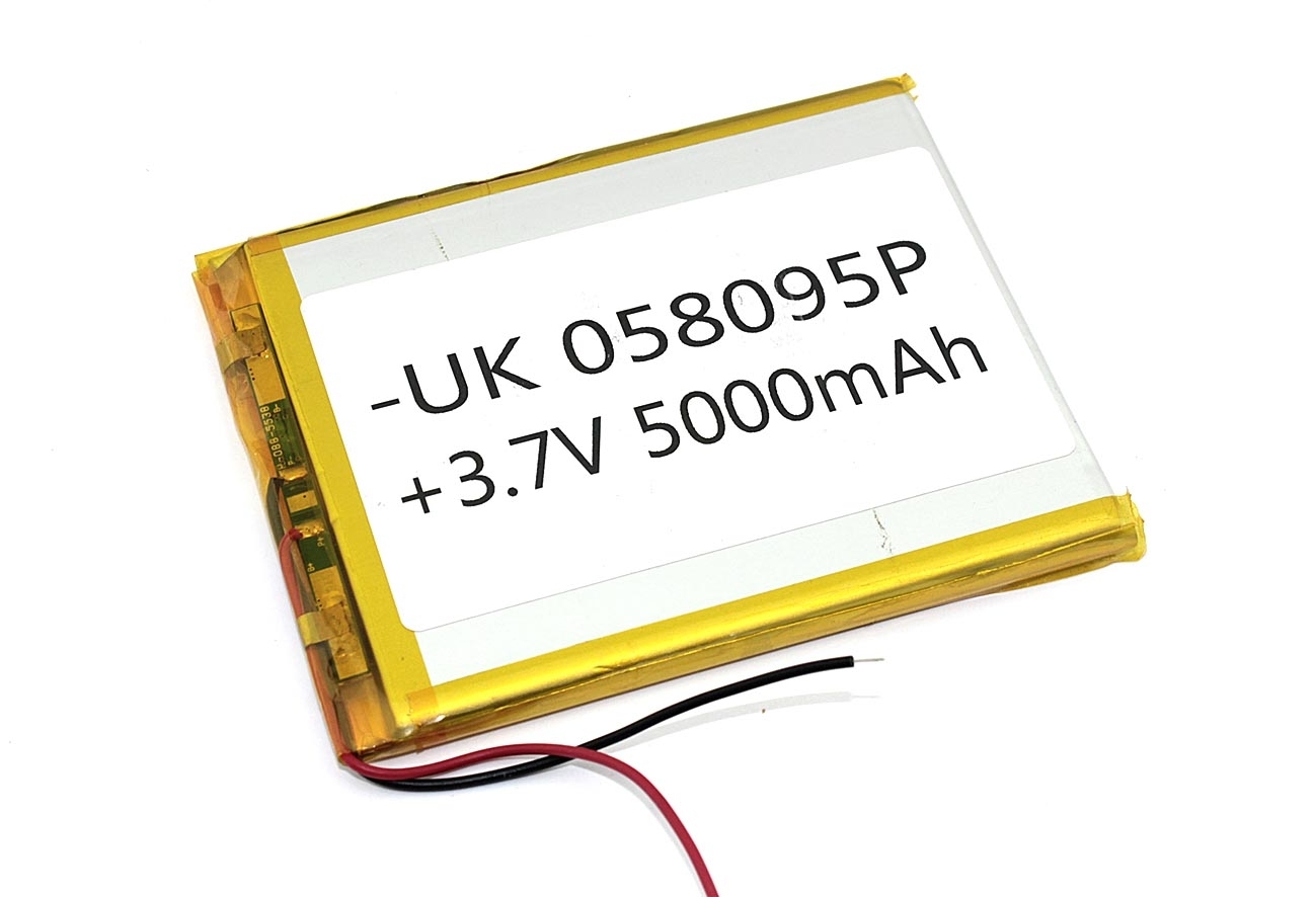Аккумулятор Li-Pol (батарея) 5x80x95мм 2pin 3.7V/5000mAh