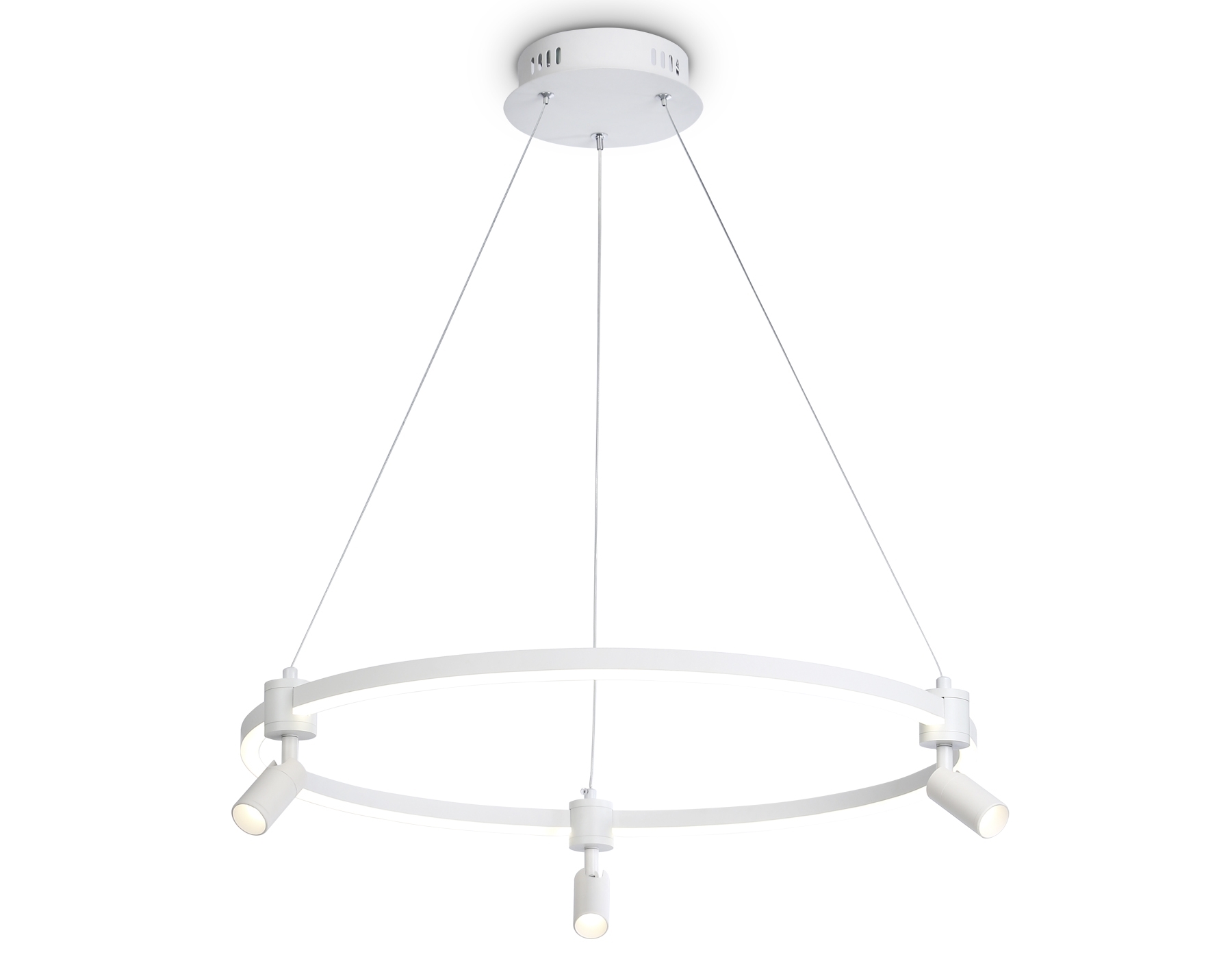 Светильник Ambrella light FL5292/1+3 WH белый 54W 3000K/4200K/6400K+4200K D600*1200 (ПДУ ИК)