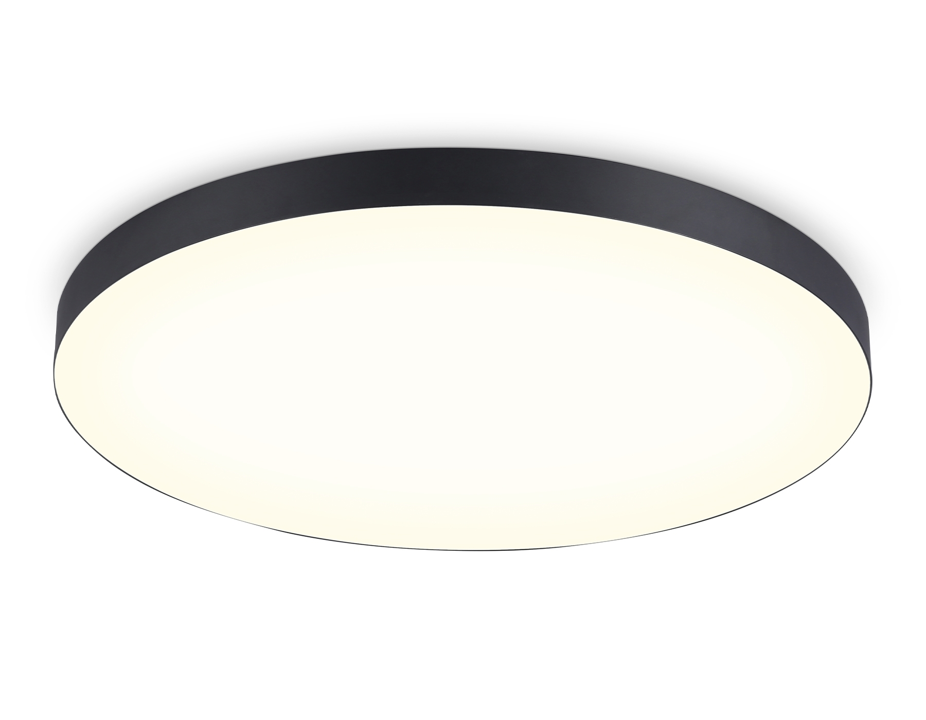 Потолочный светодиодный светильник Ambrella light FV5541 BK черный LED 130W 3000K D800*58 (Без ПДУ)