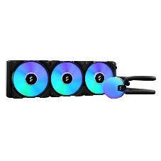 Система жидкостного охлаждения для ПК/Water Cooling System Fractal Design Lumen S36 V2 RGB (200W, 360mm, Black, ARGB/Fans: 3x120mm, 56CFM, 33.2dBA, 2000RPM/Pump height 67mm, 22dBA, 4000RPM, Rad thickness 27mm/S: 1851, 1700, 1200, 115X, 2011, 2066, AM5, AM4)