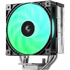 Устройство охлаждения(кулер) Deepcool AG400 G2 ARGB Soc-AM5/AM4/1200/1700/1851 серебристый/черный 4-pin 30.93dB Al+Cu 230W 641gr Ret (R-AG400-BKAMMG2-G)