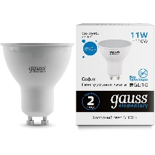 Лампа cветодиодная Gauss Elementary MR16 11W 850lm 6500K GU10 LED