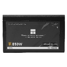 Блок питания Thermalright, 850W 80+ Gold (ATX, 3.0, PCIe 5.0, Non-modular, 1x24(20+4)pin, 1xCPU 8(4+4)pin, 2xPCIe*2 8(6+2)pin, 5xSATA3, 1x12+4pin (12VHPWR PCIe 5.0 12+4pin 600mm), 3xMOLEX4pin, Active, 120x120мм, 150x140x86mm, APFC, black)