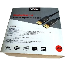 Активный оптический кабель VCOM D3751-10M DP1.4 32Gbs/8K@60Hz 10м D3751-10M