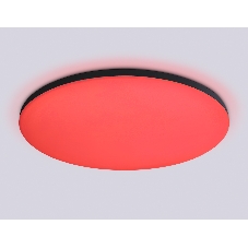 Умный светодиодный светильник FZ2005 BK черный IP54 25W 3000K-6500K+RGB Wi-Fi Алиса/Tuya/Smart Home/Alexa D370*55 (ПДУ ИК)