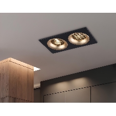 Светильник Ambrella light TN102735/2 BK/GD черный/золото GU5.3 175*92*23