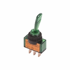 Тумблер Rexant 12V 20А (3c) ON-OFF однополюсный с зеленой подсветкой