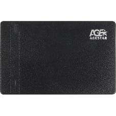 Внешний корпус для HDD AgeStar 3UB2P3 SATA III пластик черный 2.5