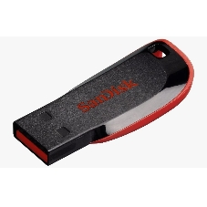Флешка USB SanDisk Cruzer Blade (SDCZ50-128G-B35), 128Gb, USB 2.0, Type-A, R/W 16/4, черный