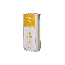 Картридж струйный Sakura B3P21A (№727 Yellow) для HP, желтый, 130 мл.