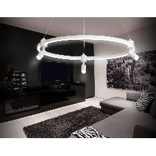 Светильник Ambrella light FL5292/1+3 WH белый 54W 3000K/4200K/6400K+4200K D600*1200 (ПДУ ИК)