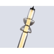 Подвесной светодиодный светильник Ambrella light LH11026/3 BK/SM черный/дымчатый 40W 3000K D380*1720