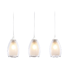 Светильник Ambrella light TR3536/3 WH/CL/FR белый/прозрачный/белый матовый E27*3 max 40W 640*120*820