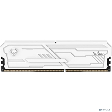 Оперативная память Netac Shadow III, DDR4, 8GB (1x8GB), 3200 MHz, CL16, с радиатором, белый