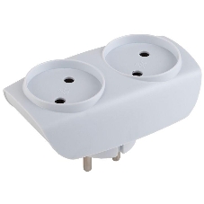 Разветвитель ЭРА C0045520 SP-2-W белый 2гн, без заземл