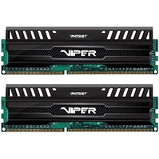 Оперативная память Patriot Viper 3, DDR3, 16GB (2x8 GB), 1600 MHz, CL9, DIMM, радиатор, черный