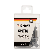 Бита Kranz PH2х25 мм для шуруповерта (упак. 25 шт.)