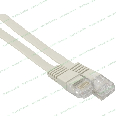 Патч-корд Buro BU-5E-FLAT-3M-G cat.5e molded 3м серый RJ-45 (m)-RJ-45 (m)