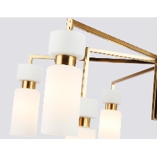 Люстра Ambrella light LH56128/9 BS/FR латунь/белый матовый E14*9 max 40W D765*440